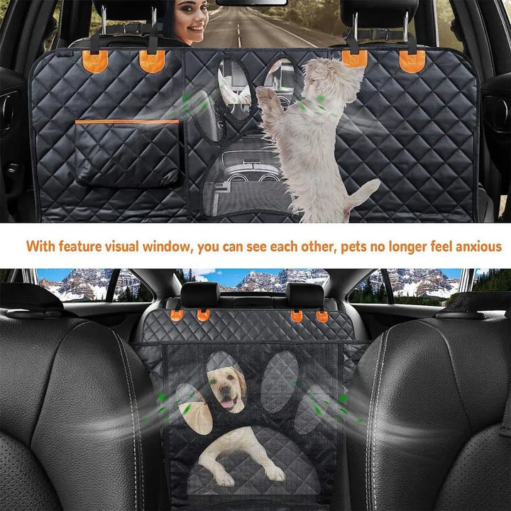 Pet Car Seat Cover – Waterproof Backseat Cushion for Dogs & Cats