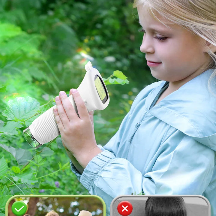 Mini Microscope for Kids – 2" Screen with 1000x Zoom, Educational Gift