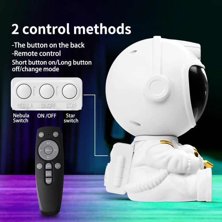 Astronaut Galaxy Projector – Starry Night Light with Remote Control