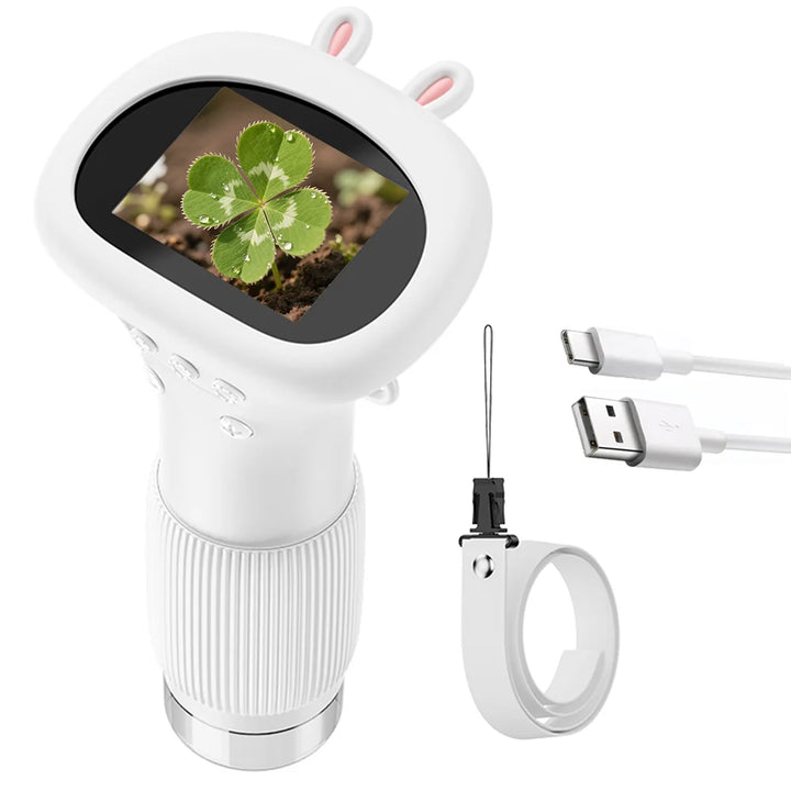 Mini Microscope for Kids – 2" Screen with 1000x Zoom, Educational Gift