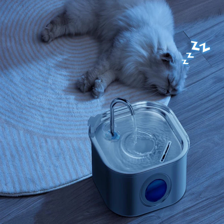 ZYFeeder Smart Pet Water Fountain – 2.2L Stainless Steel Automatic Dispenser for Cats & Dogs