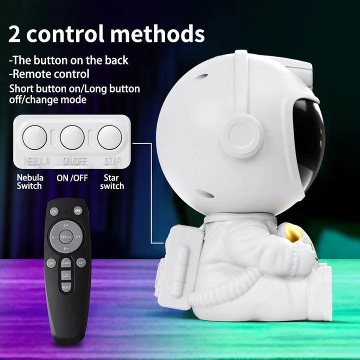 Astronaut Galaxy Projector – Starry Night Light with Remote Control