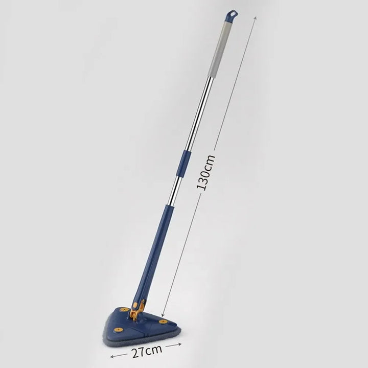 Rotatable Spin Mop – Triangle Telescopic Design for Wet/Dry Home Cleaning
