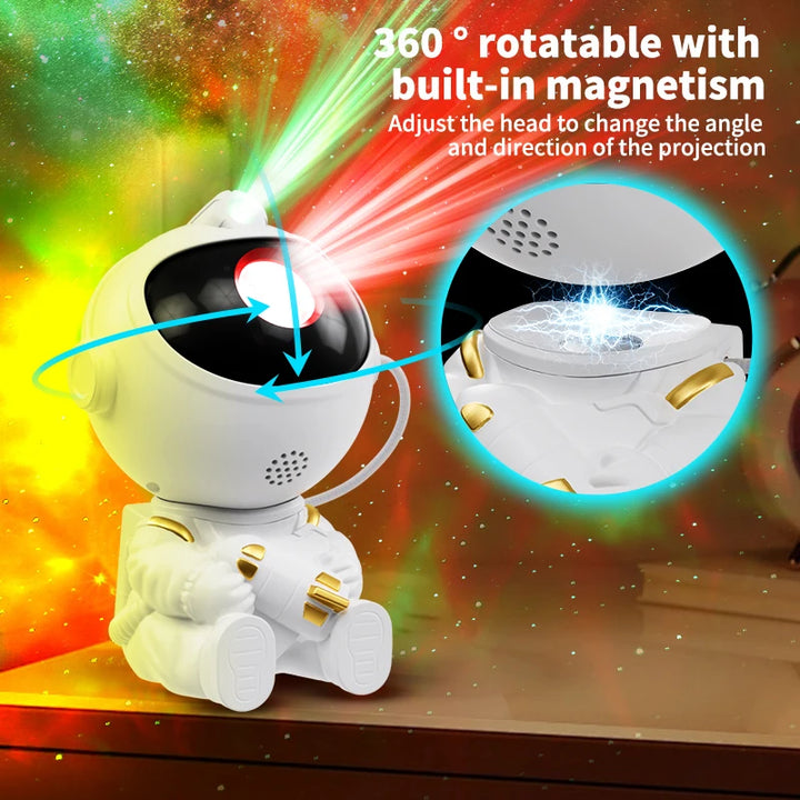 Astronaut Galaxy Projector – Starry Night Light with Remote Control