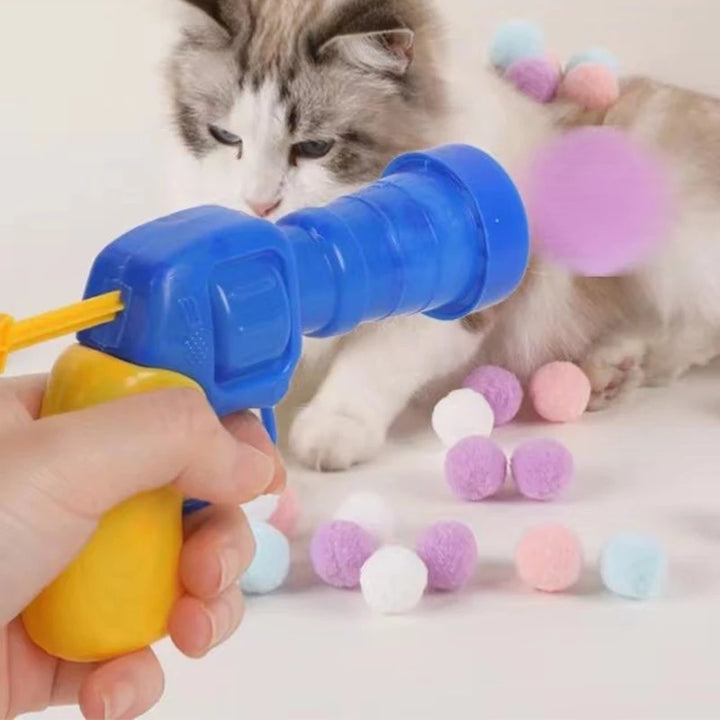 Interactive Cat Toy – Soft Ball Launcher to Keep Cats Entertained