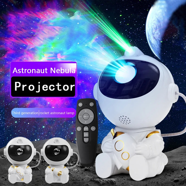 Astronaut Galaxy Projector – Starry Night Light with Remote Control