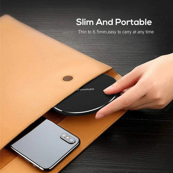 Fast Wireless Charging Pad – Compatible with iPhone & Samsung