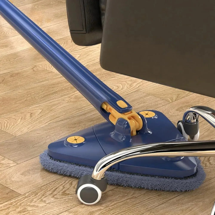 Rotatable Spin Mop – Triangle Telescopic Design for Wet/Dry Home Cleaning
