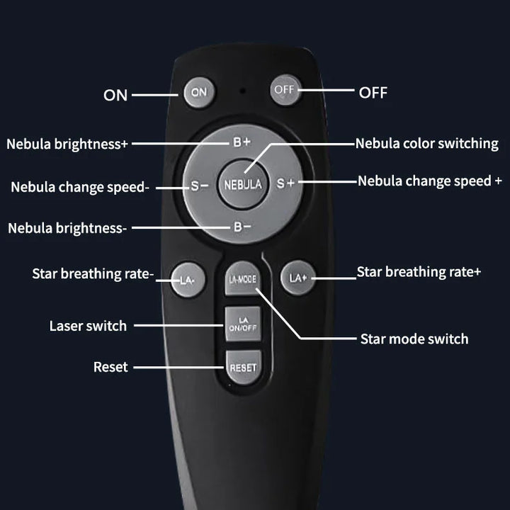Astronaut Galaxy Projector – Starry Night Light with Remote Control