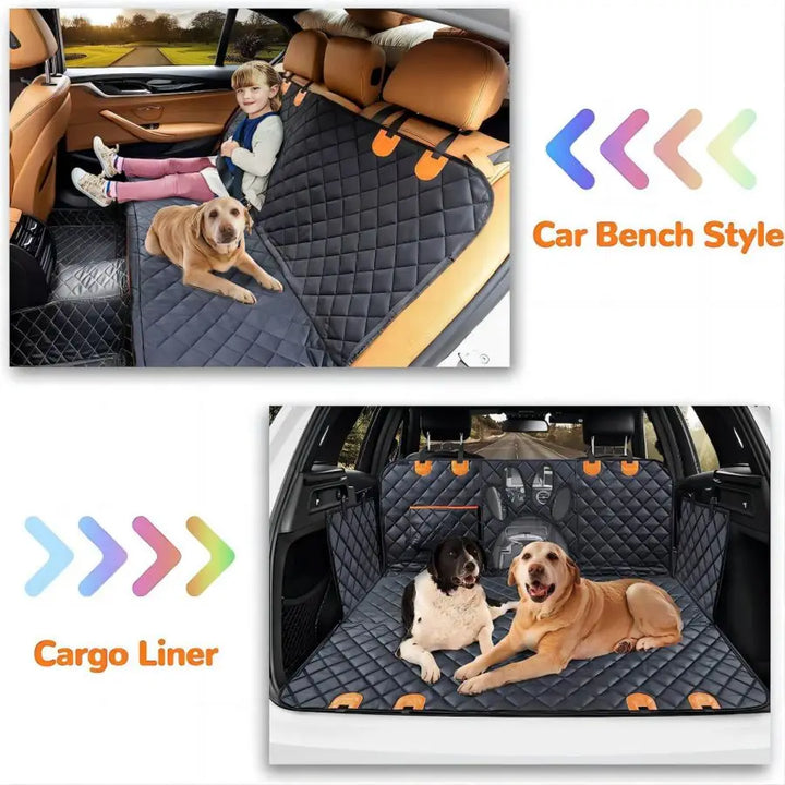 Pet Car Seat Cover – Waterproof Backseat Cushion for Dogs & Cats