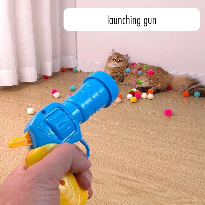 Interactive Cat Toy – Soft Ball Launcher to Keep Cats Entertained