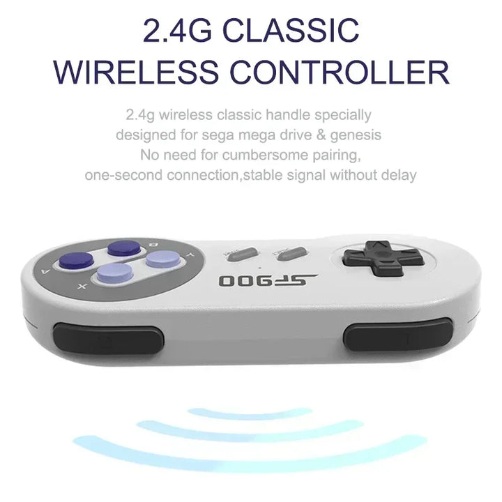 SF900 Retro Console – HDMI Plug & Play with 5000 Games & Wireless Controllers