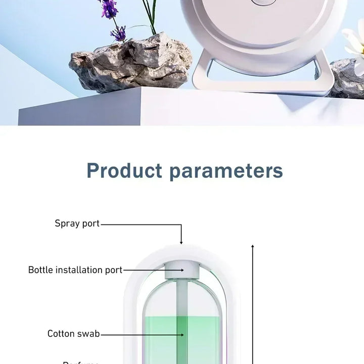 Automatic Aroma Diffuser – Perfume & Essential Oil Machine for Kitchen & Bathroom