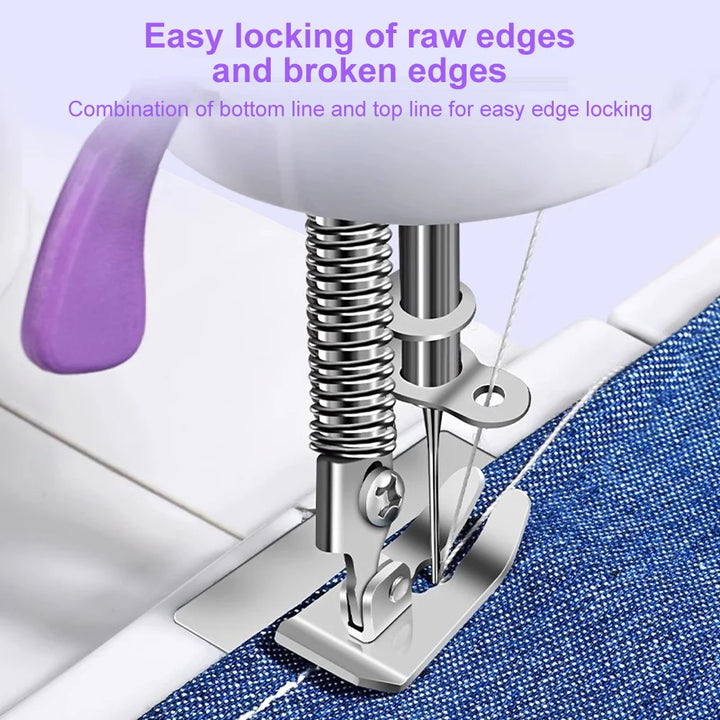 Compact Sewing Machine 202 – With Built-In Light, Cutter & Foot Pedal