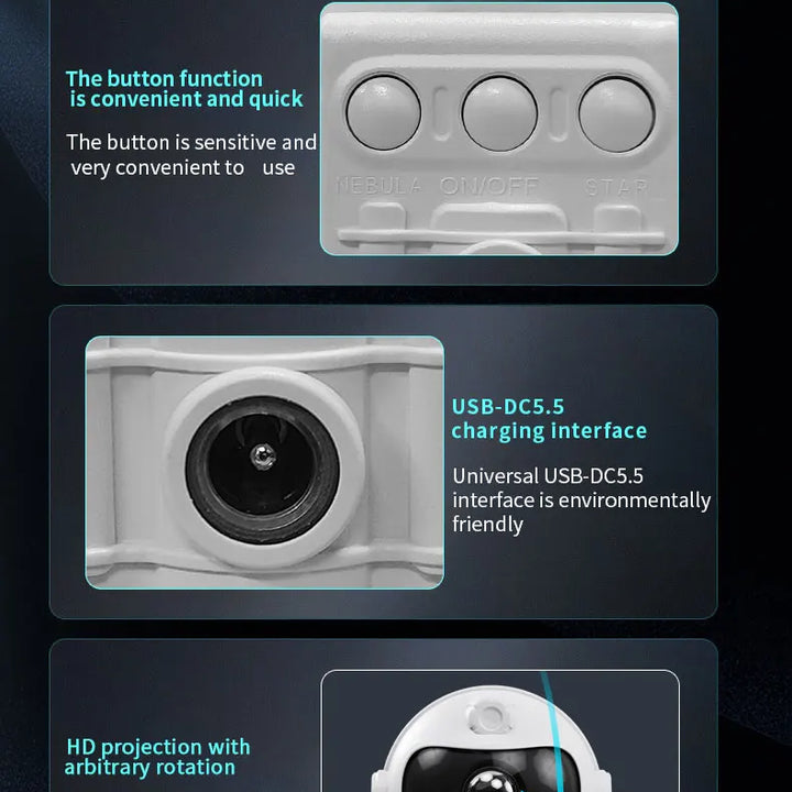 Astronaut Galaxy Projector – Starry Night Light with Remote Control