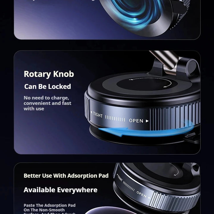 Xiaomi K007 Car Phone Holder – Magnetic, Foldable & Universal Suction Mount