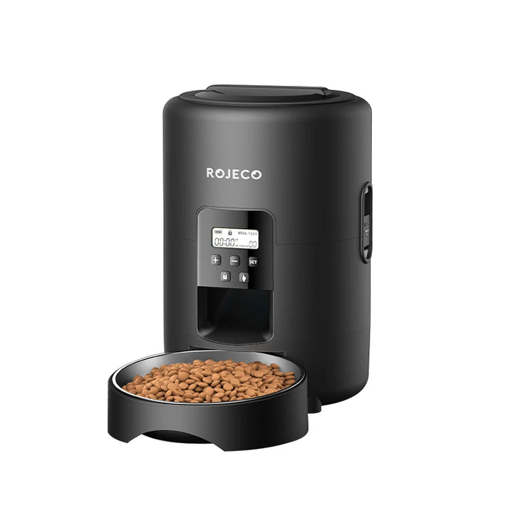 ROJECO Automatic Pet Feeder – Smart Food Dispenser for Cats & Dogs