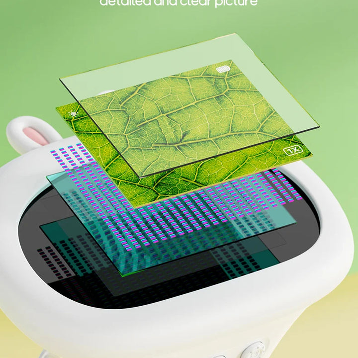 Mini Microscope for Kids – 2" Screen with 1000x Zoom, Educational Gift