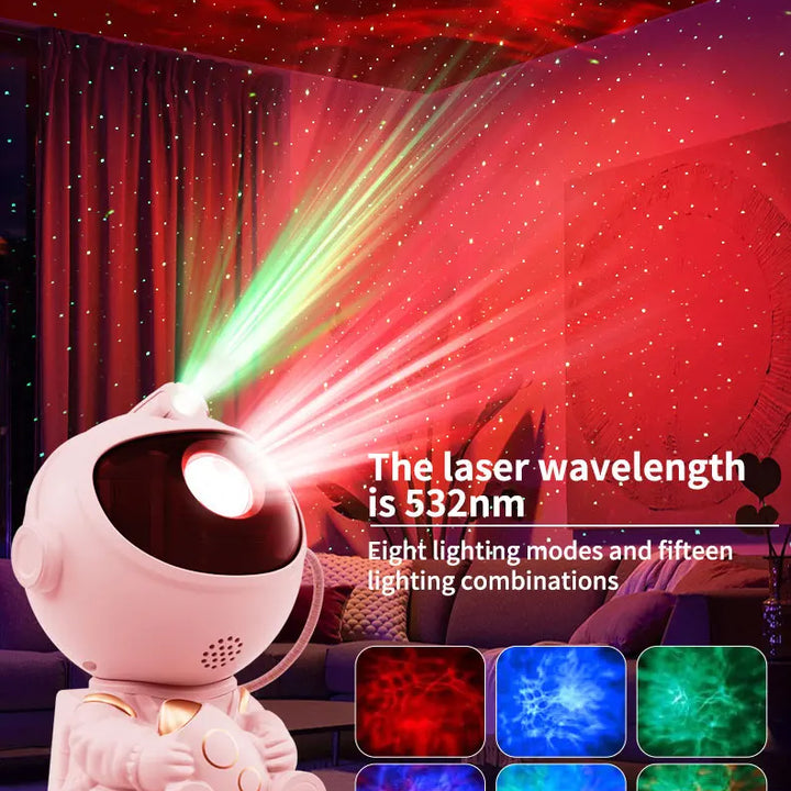Astronaut Galaxy Projector – Starry Night Light with Remote Control