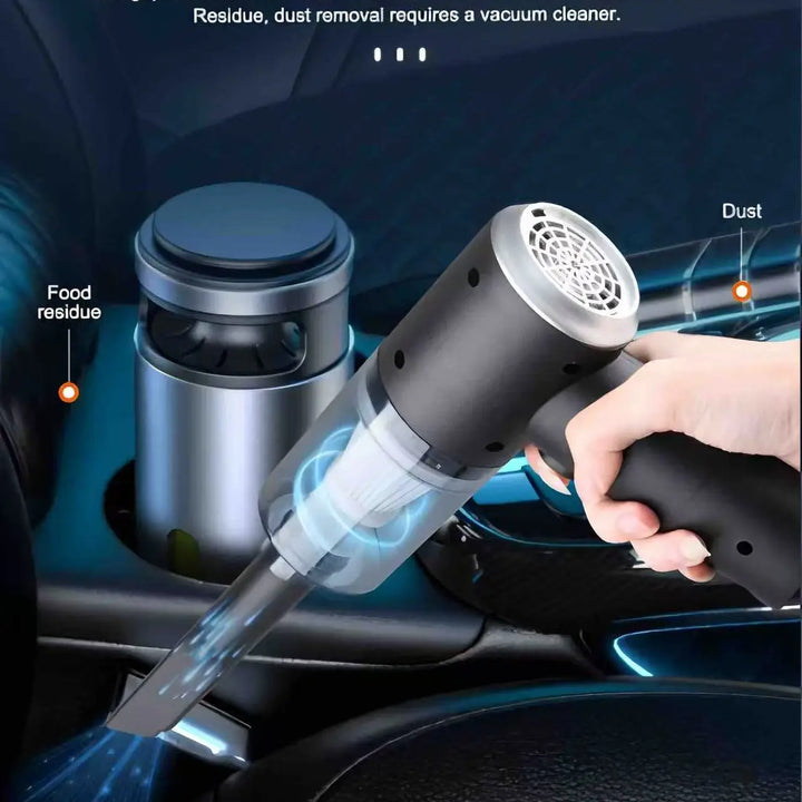 Handheld Car Vacuum Cleaner – Wireless, Dry & Wet Use