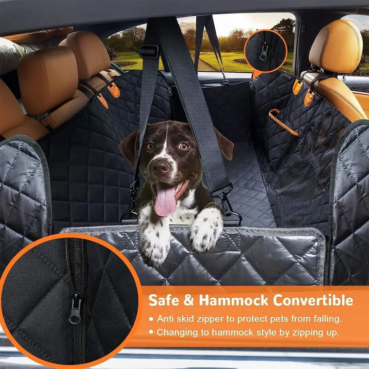 Pet Car Seat Cover – Waterproof Backseat Cushion for Dogs & Cats